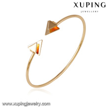51643- Xuping arrow design cuff brazalete de aleación de cobre